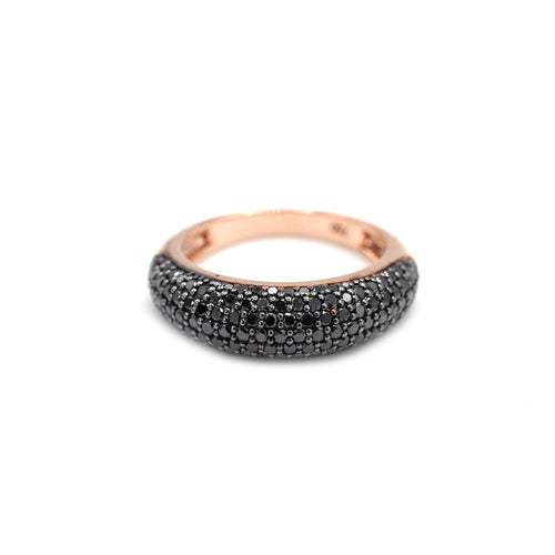 Black Diamond Dome Ring