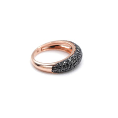 Black Diamond Dome Ring