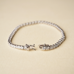 Lab Grown Diamond - Tennis Bracelet Tiger Prong