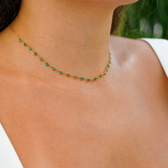 Confetti Emerald Necklace