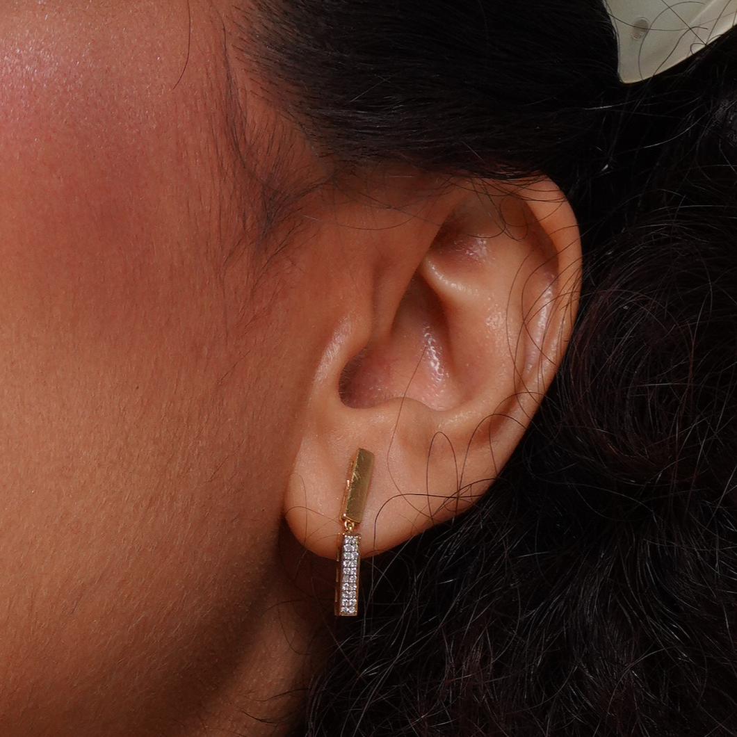 Duo Bars Radiant Earrings (Single)