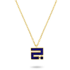 Kufi Enamel Letter Necklace