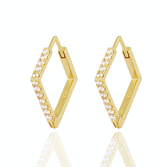 Diamond Square Earrings