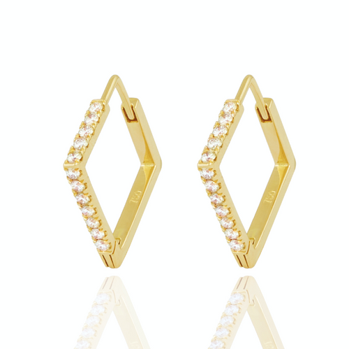 Diamond Square Earrings