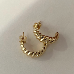 Gold Croissant Earring from Fabula Jewels Store