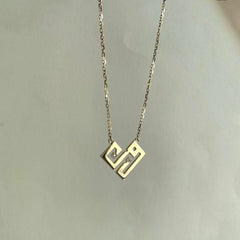 Heart-Shape Initials Necklace