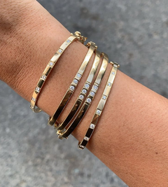 Stackable Bangle (3 Diamonds)